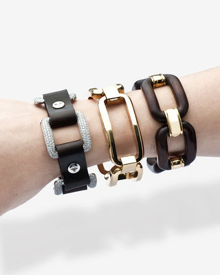 Arena Bracelet Precious Wood Yellow Gold