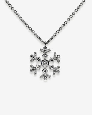 Snowflake Pendant Diamonds & Brilliant-Cut Diamonds Platinum