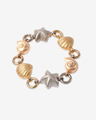 Starfish Bracelet Yellow & White Gold