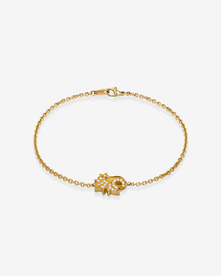 Acanthus Bracelet Diamonds Yellow Gold