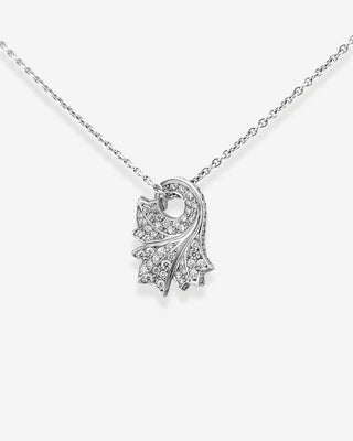 Necklace Acanthus Pendant White Gold