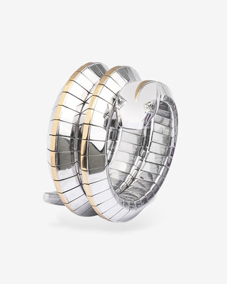 Snake Bangle Diamond Eyes Rose Gold