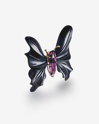 Butterfly Brooch Yellow Gold