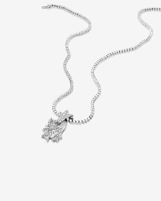 Brilliant Revier Necklace Diamonds White Gold
