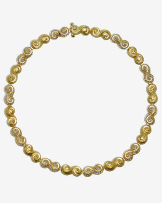 Cello Necklace Diamonds Yellow Gold