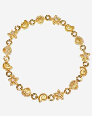 Strandgut Necklace Diamonds Yellow Gold