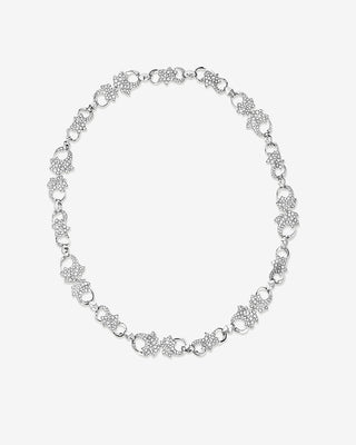 Acanthus Necklace 15-Part Diamonds White Gold