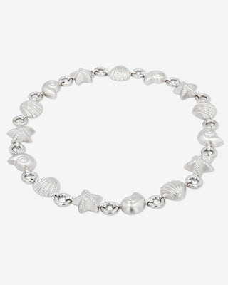 Starfish Necklace Diamonds White Gold