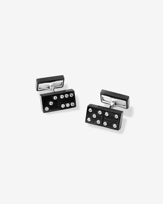 Cufflinks Domino Diamonds White Gold