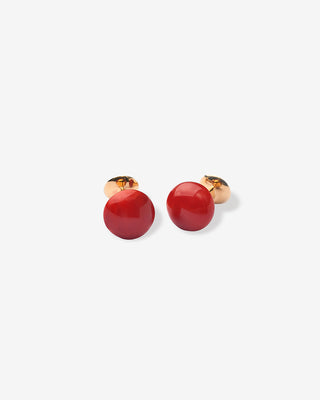 Precious Coral Cufflinks Yellow Gold