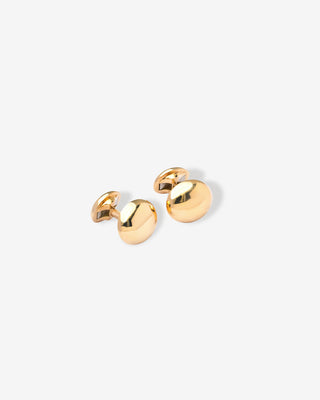 Cufflinks Hinged Back Yellow Gold