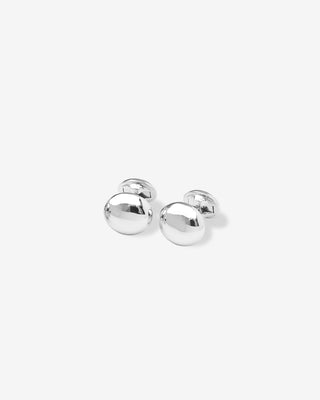 Cufflinks Movable Back White Gold
