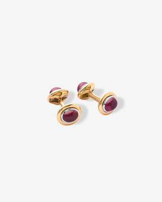 Cufflinks Ruby Yellow & White Gold