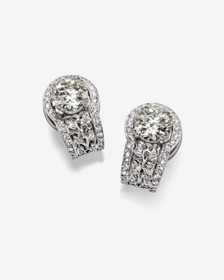 Callas Ear Clips Diamonds White Gold