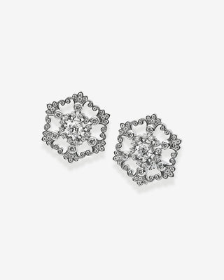 Ear Clips Diamond White Gold