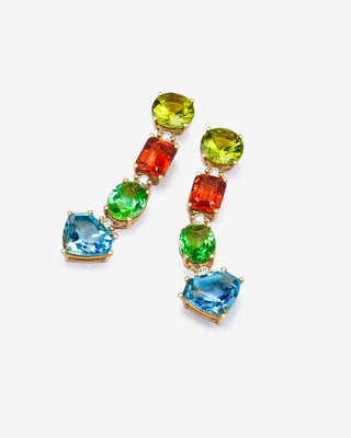 Ear Clips Gemstones & Diamonds Yellow Gold
