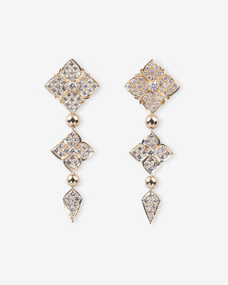 Arabesque Earrings Diamonds Yellow Gold