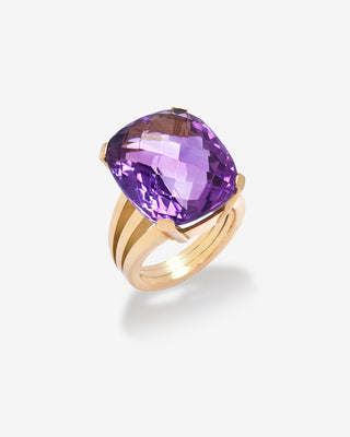 Amethyst Ring Rose Gold