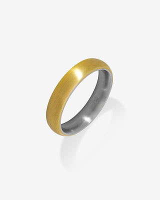 Wending Band White Yellow Gold