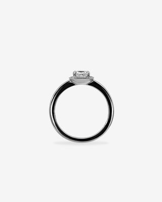 Ring Radiant Diamond Platinum