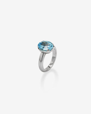 Harlequin Ring Topaz White Gold
