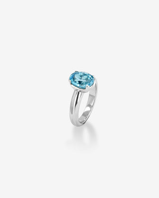 Harlequin Ring Topaz White Gold