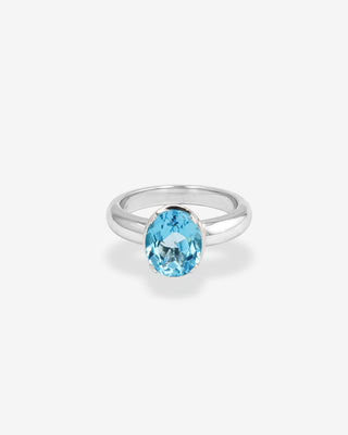 Harlequin Ring Topaz White Gold