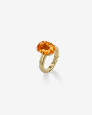 Harlequin Ring Citrine Yellow Gold