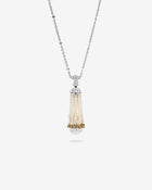 Tassel Pendant Drops & Diamonds Yellow Gold