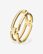 Arena Bracelet Slim 21 mm Yellow Gold