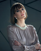 Pearl Necklace Diamonds Graduated