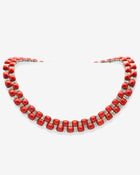 Coral Necklace Moro Coral & Diamonds Platinum