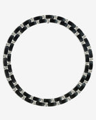 Ebony Necklace Emerald Diamonds Platinum