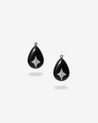 Ebony Drop Pendant Diamonds Yellow Gold