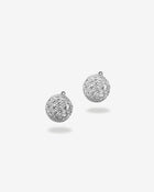 Diamond Bead Drop Pendant White Gold