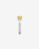 Ring Fancy Yellow Diamond Platinum
