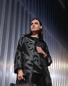 Acanthus Ear Clips Ebony Yellow Gold