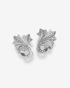 Acanthus Ear Clips Diamonds White Gold