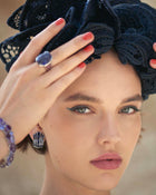 Manhattan Ear Clips Iolite White Gold