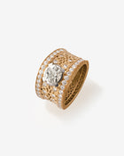 Callas Ring Diamond Platinum Yellow Gold