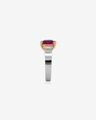 Ring Ruby Burma & Diamonds Yellow Gold Platinum