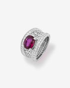 Callas Ring Ruby & Diamonds White Gold