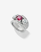 Callas Ring Ruby & Diamonds White Gold