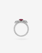 Callas Ring Ruby & Diamonds White Gold
