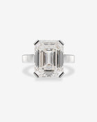 Diamond Ring Emerald-cut Platinum
