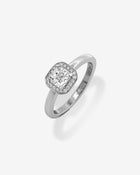 Ring Radiant Diamond Platinum