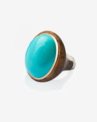 Ring Turquoise & Snakewood White Gold