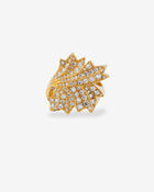 Acanthus Ring Diamonds Yellow Gold
