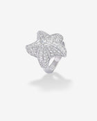 Starfish Ring Diamonds White Gold