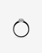 Ring Radiant Diamond Platinum